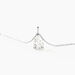Collier Goutte Or Blanc Oxyde De Zirconium - Colliers Femme | Histoire d’Or