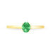 Bague Lily Or Jaune Emeraude - Bagues solitaires Femme | Histoire d’Or