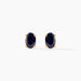Boucles D'oreilles Puces Or Jaune Ovale Saphir - Clous d'oreilles Femme | Histoire d’Or