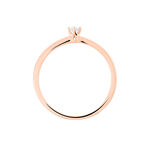 Bague Solitaire Natalia Or Rose Diamant - Bagues solitaires Femme | Histoire d&rsquo;Or