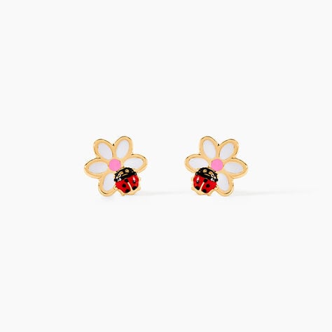 Boucles D'Oreilles Puces Chizoba Or Jaune - Clous d'oreilles Enfant | Histoire d&rsquo;Or