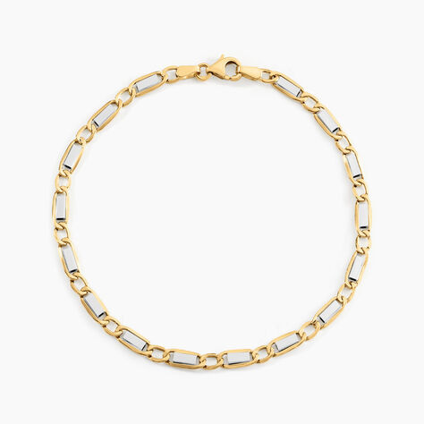 Bracelet Or Bicolore Danae - Bracelets chaîne Homme | Histoire d’Or