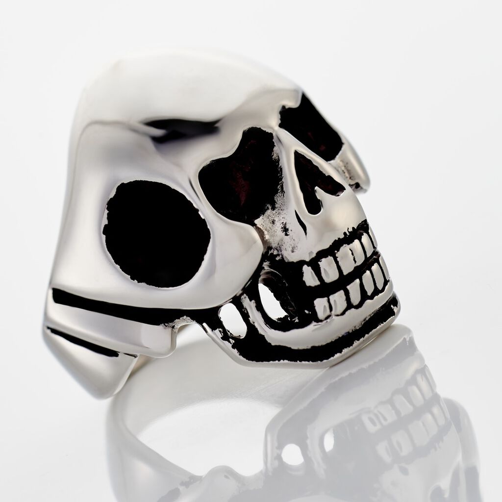 Bague Acier Blanc Et Noir Valentik - Bagues fantaisie Homme | Histoire d’Or
