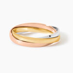 Alliance Entrelacee Ruban Plat Or Tricolore - Alliances Unisex | Histoire d&rsquo;Or