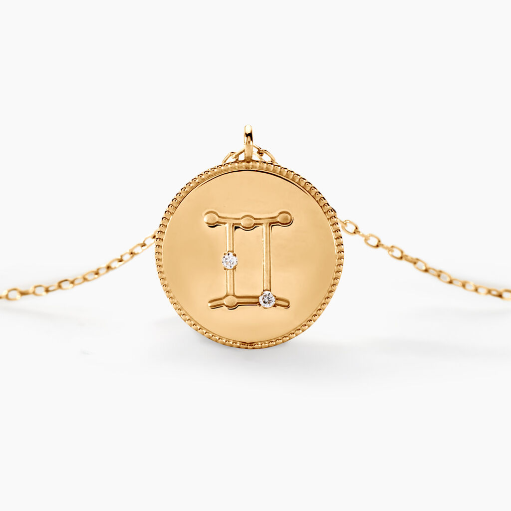 Collier Astrolae Or Jaune Diamant - Colliers Zodiaque Femme | Histoire d’Or