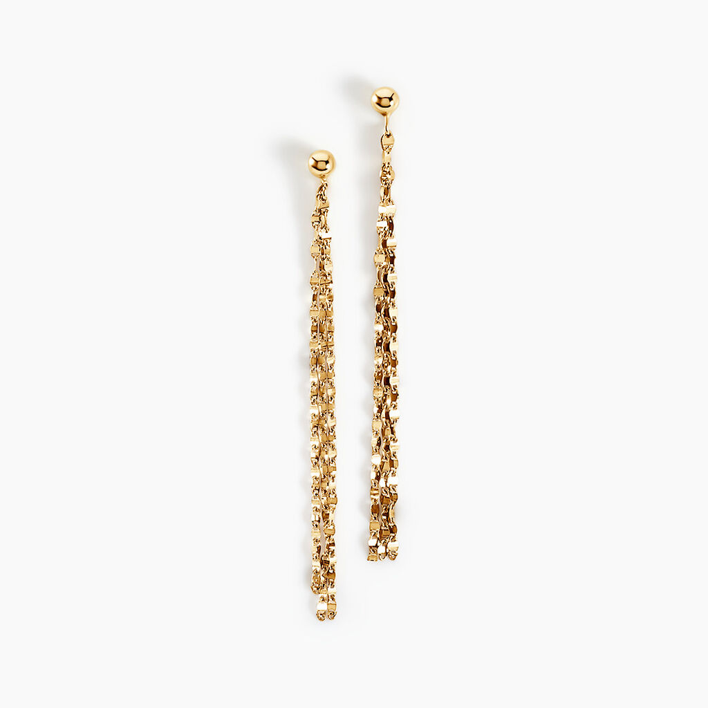 Boucles D'oreilles Pendantes Luminara Or Jaune - Boucles d'oreilles pendantes Femme | Histoire d’Or