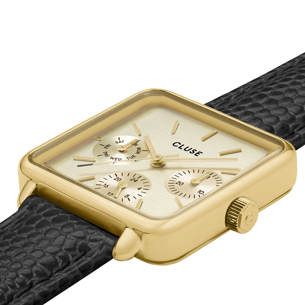Montre Cluse La Tétragone Multifunction Doré - Montres Femme | Histoire d’Or