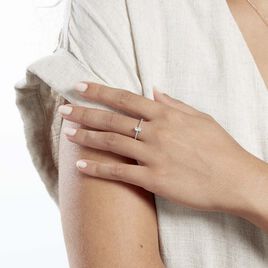 Bague Solitaire Nellette Argent Oxyde De Zirconium - Bagues solitaires Femme | Histoire d’Or