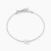 Bracelet Evren Argent Blanc Pierre De Synthese - Bracelets Femme | Histoire d’Or
