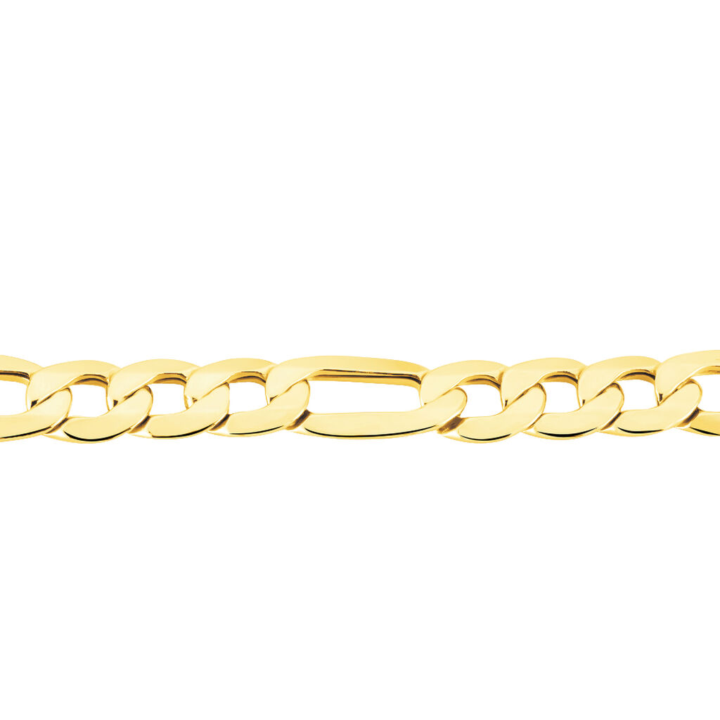 Bracelet Or Jaune Maille Alternée - Bracelets chaîne Homme | Histoire d’Or