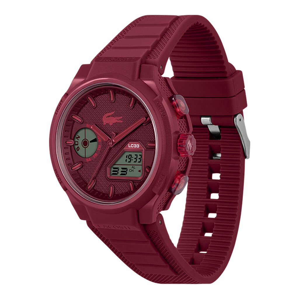 Montre Lacoste Lc33 Bordeaux - Nouveautés montres Homme | Histoire d’Or