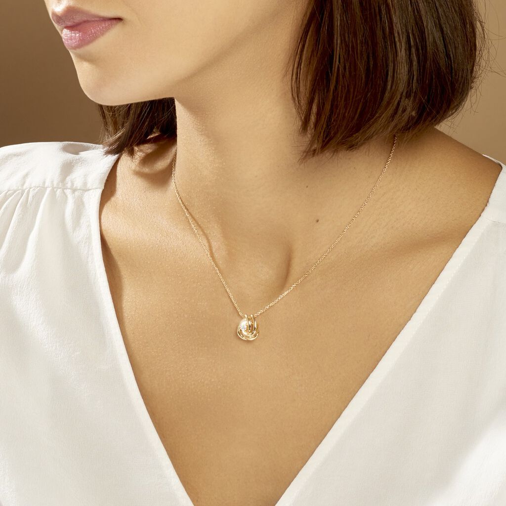 Collier Iwaki Plaqué Or Jaune Oxyde De Zirconium - Colliers fantaisie Femme | Histoire d’Or