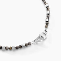 Collier Kuro Acier Blanc Autres Pierres
