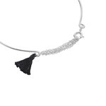 Bracelet Jonc Sibel Argent Blanc - Bracelets joncs Femme | Histoire d&rsquo;Or