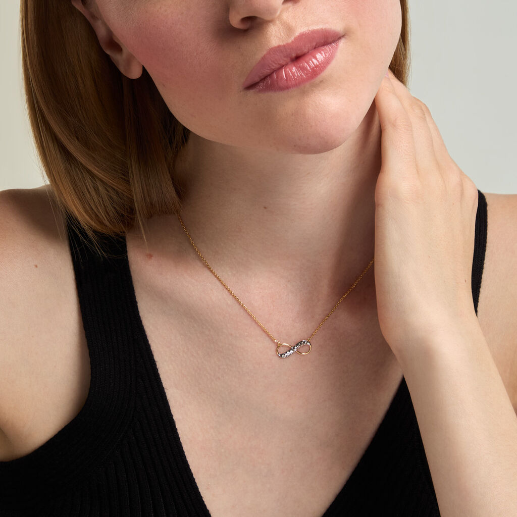 Collier Lyana Argent Dor&eacute; A L'Or 750/1000 - F&ecirc;te des m&egrave;res Femme | Histoire d&rsquo;Or