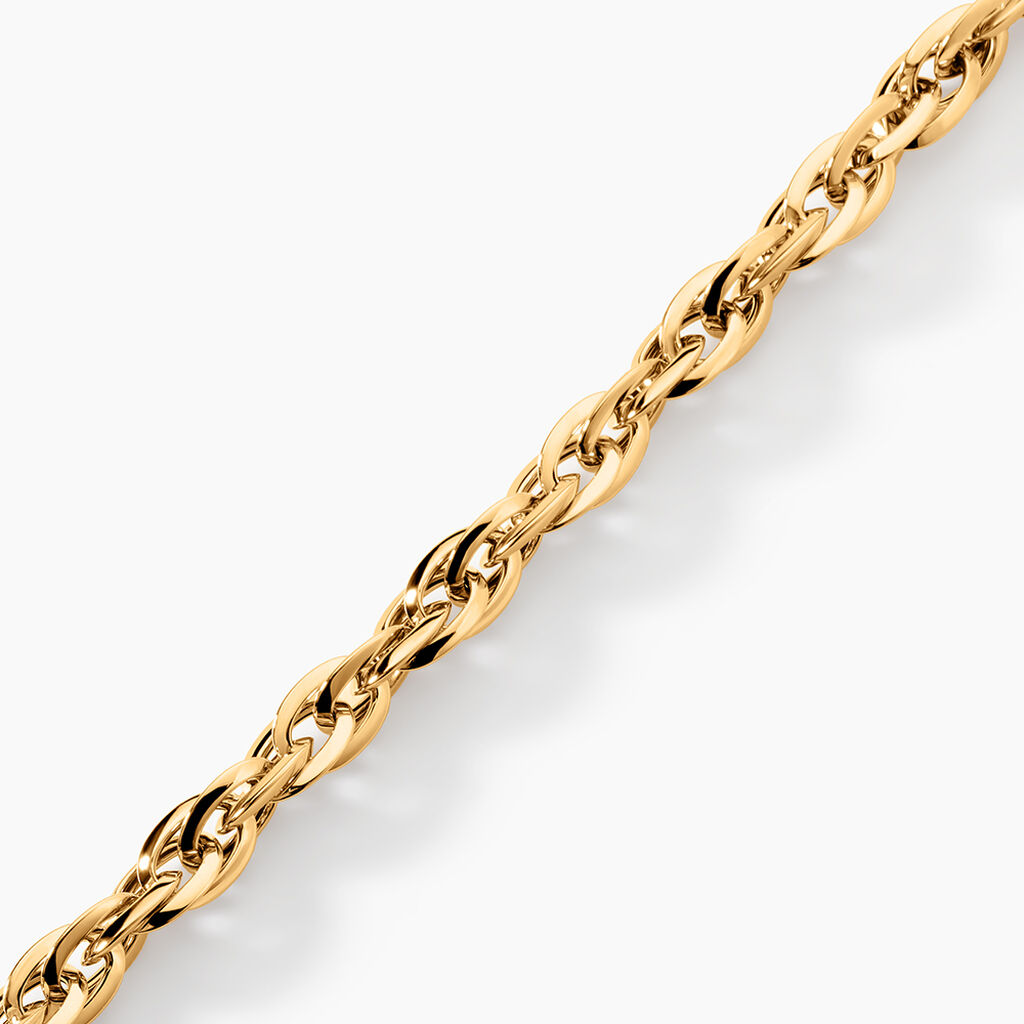 Bracelet Izar Torsadee Or Jaune - Bracelets cha&icirc;ne Femme | Histoire d&rsquo;Or