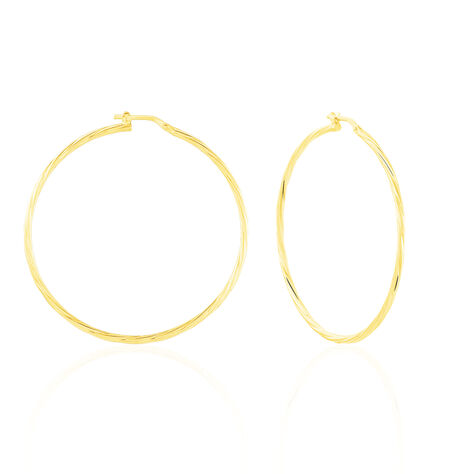 Créoles Youri Or Jaune - Boucles d'oreilles créoles Femme | Histoire d’Or
