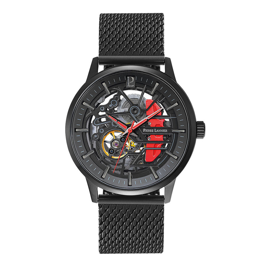 Montre Pierre Lannier Paddock Noir - Montres Homme | Histoire d&rsquo;Or