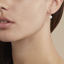 Boucles D'oreilles Pendantes Sibylle Or Jaune Perle De Culture - Boucles d'oreilles pendantes Femme | Histoire d’Or