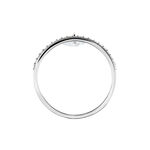 Bague Aodh Argent Blanc Oxyde De Zirconium - Bagues solitaires Femme | Histoire d&rsquo;Or