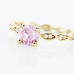 Bague Kurt Plaqu&eacute; Or Jaune Oxyde De Zirconium - Bagues solitaires Femme | Histoire d&rsquo;Or