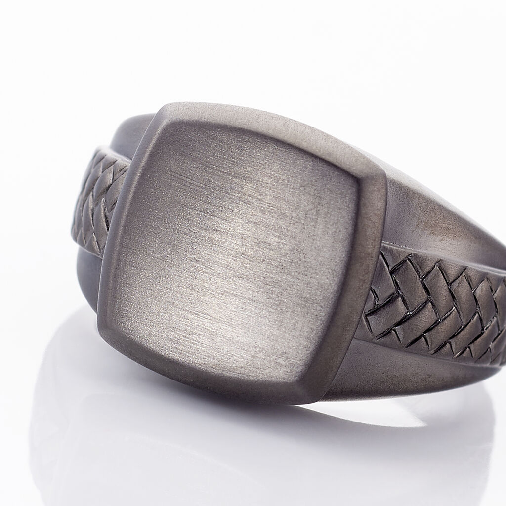 Bague Argent Noir - Bagues Homme | Histoire d&rsquo;Or