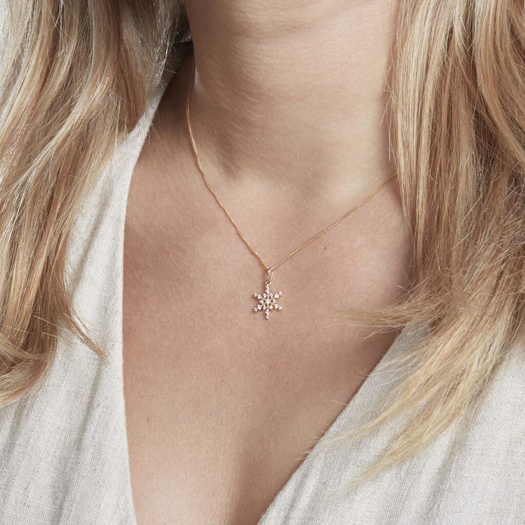 Pendentif Khadya Or Jaune Oxyde De Zirconium - Pendentifs Femme | Histoire d’Or