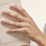 Bague Dayna Or Blanc Oxyde De Zirconium - Bagues solitaires Femme | Histoire d&rsquo;Or