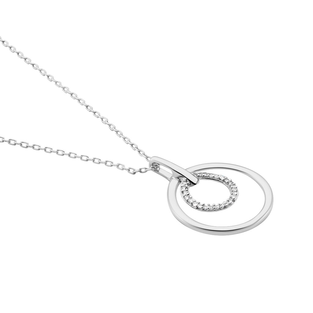 Collier Ignaza Or Blanc Diamant - Colliers Femme | Histoire d’Or