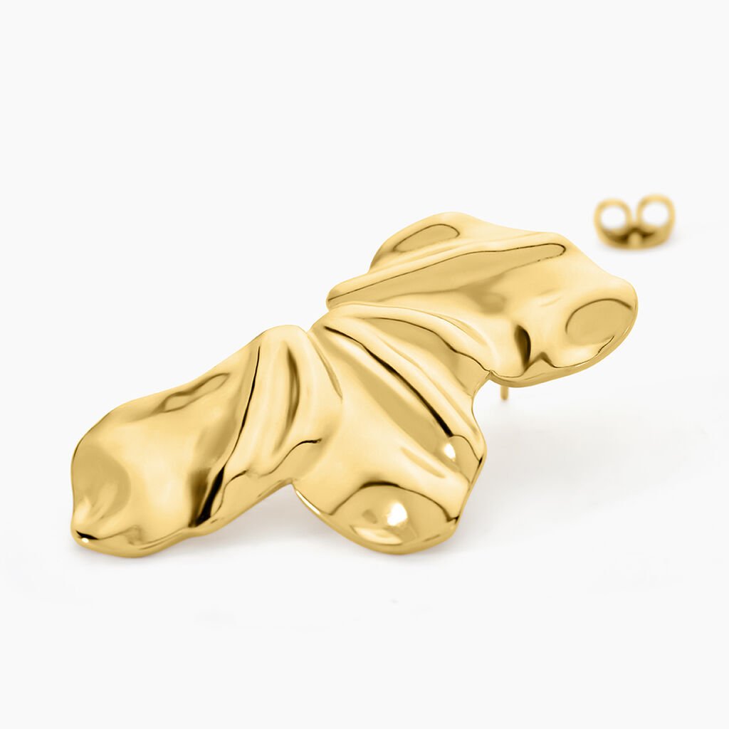 Boucles D'oreilles Puces Myria Acier Jaune - Nouveautés Femme | Histoire d’Or