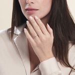 Bague Jozsua Or Rose Morganite Peche Oxyde De Zirconium - Bagues solitaires Femme | Histoire d&rsquo;Or