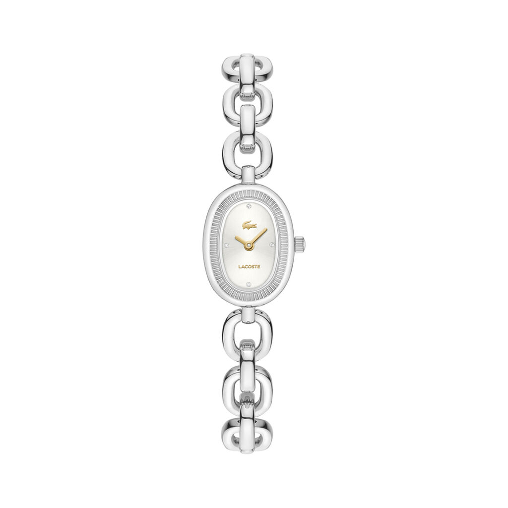 Montre Lacoste Petite Parisienne Argent&eacute; - Montres Femme | Histoire d&rsquo;Or