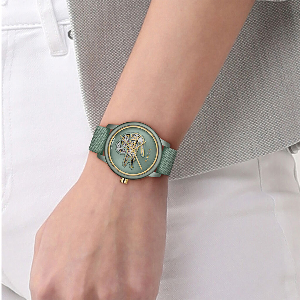 Montre Lacoste .12.12 Automatique Vert - F&ecirc;te des m&egrave;res Femme | Histoire d&rsquo;Or