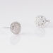 Boucles D'oreilles Puces Soleil D'hiver Or Blanc Diamant - Clous d'oreilles Femme | Histoire d’Or