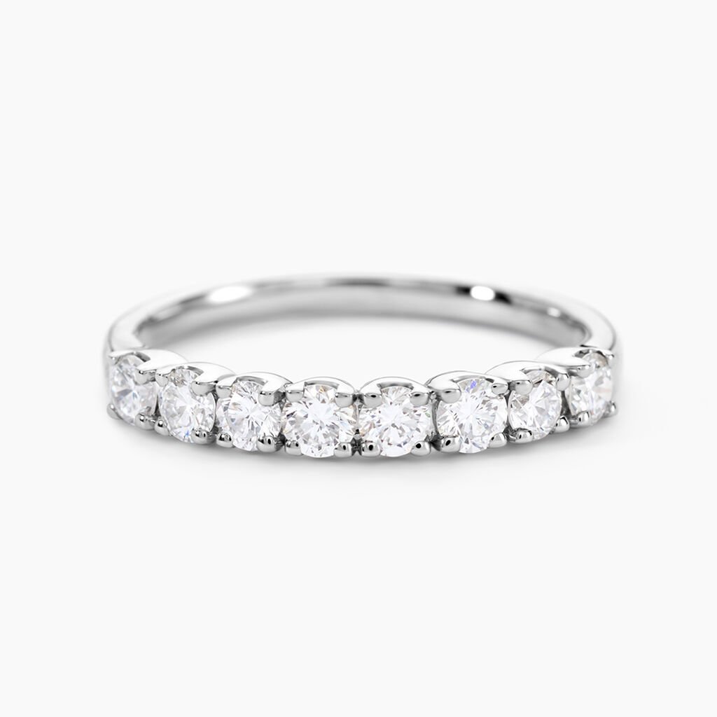 Alliance Eloisa Ld Platine Blanc Diamant Synthétique - Alliances Femme | Histoire d’Or