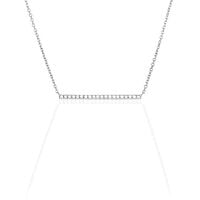 Collier Alayna Or Blanc Diamant