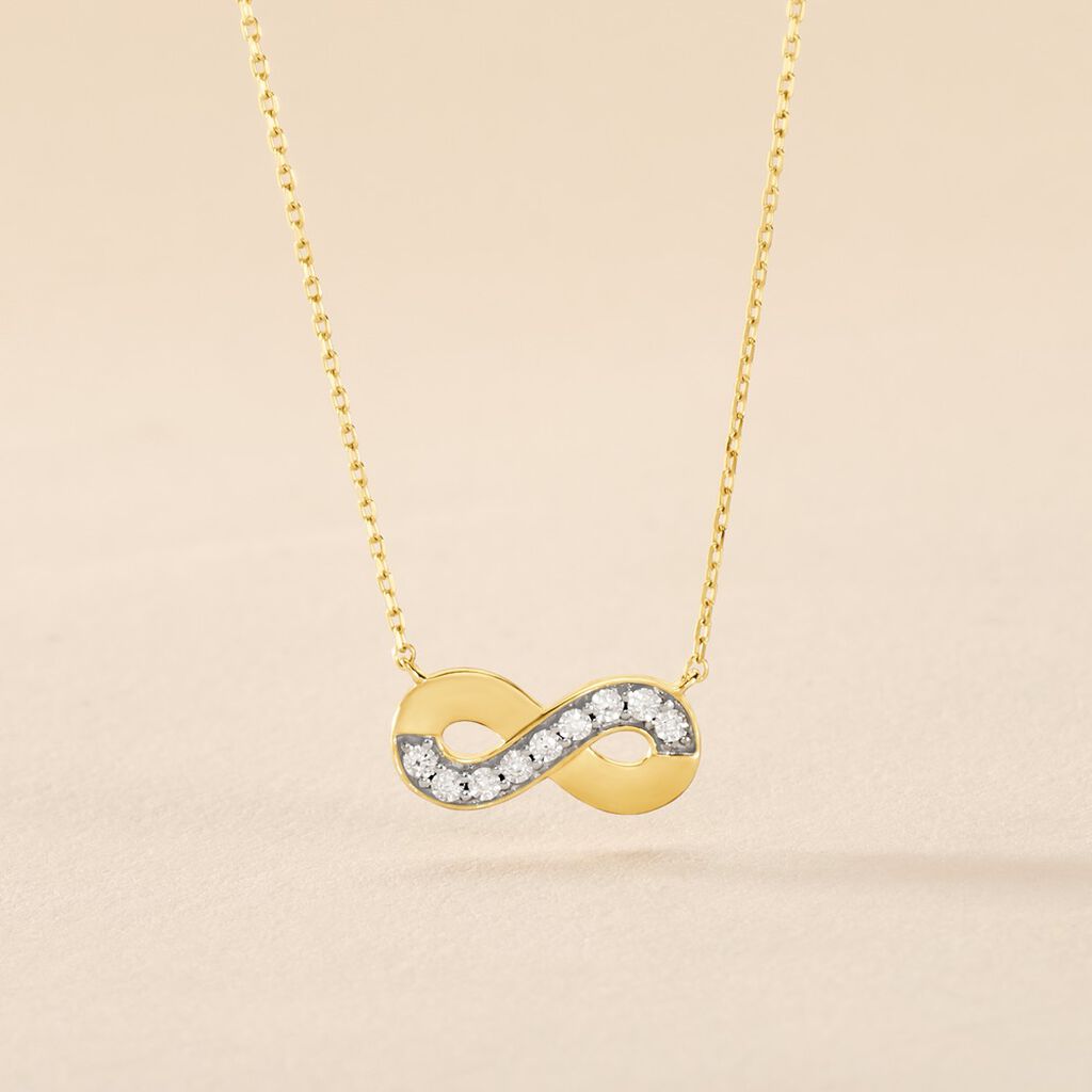 Collier Or Jaune Chlotilda Diamants - Colliers Femme | Histoire d&rsquo;Or