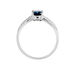 Bague Haissa Or Blanc Topaze Et Oxyde De Zirconium - Bagues solitaires Femme | Histoire d’Or
