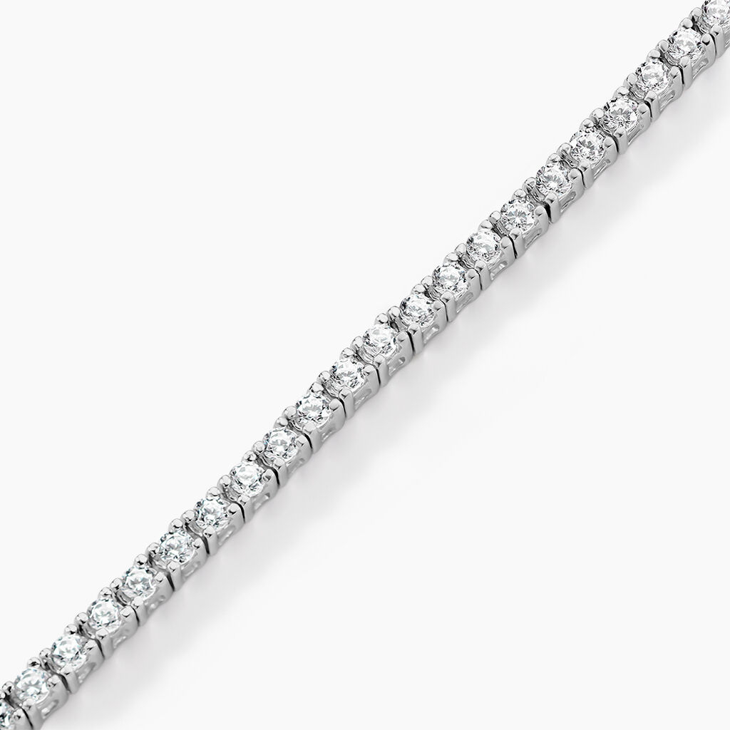 Bracelet Tennis En Argent Avec Zircons émeraude - Longueurs 16, 18, 20 Cm, Unisexe, Neuf Avec étiquettes