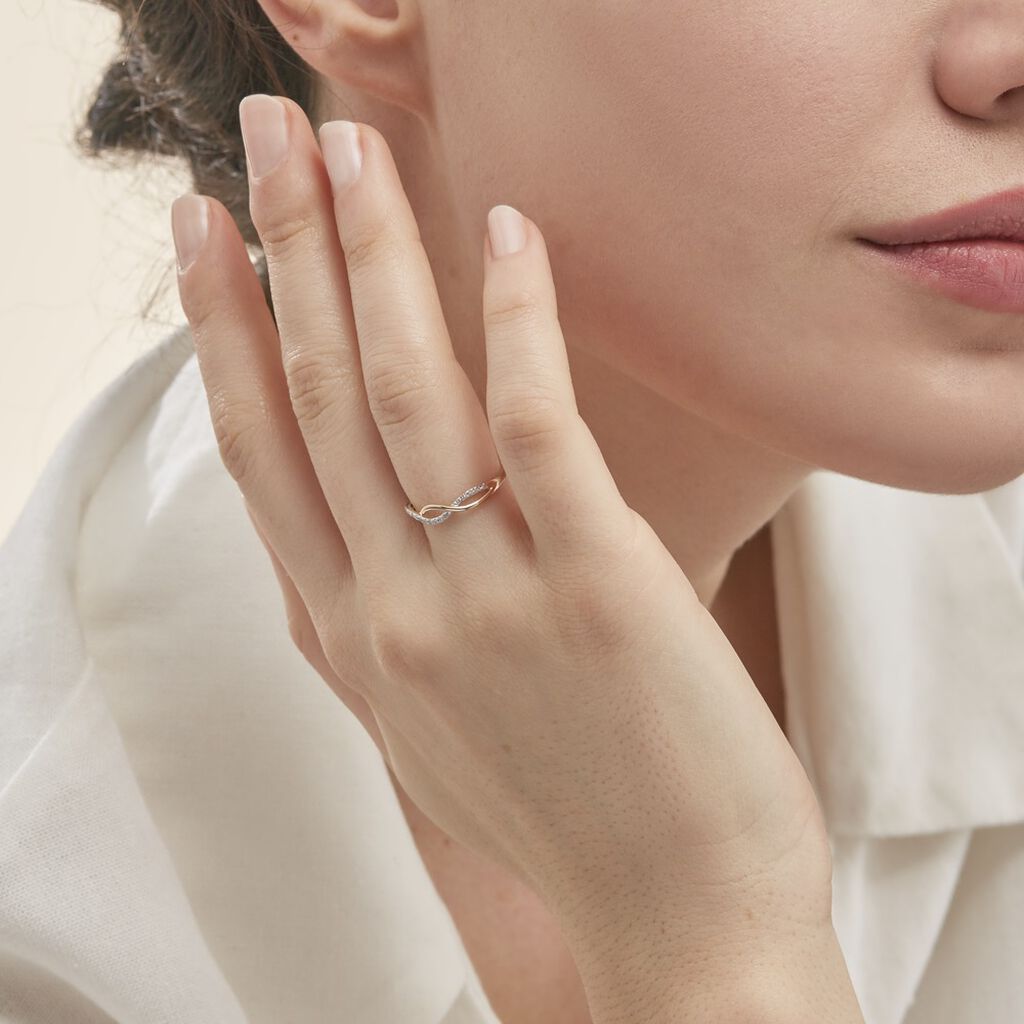 Bague Nucia Or Jaune Diamant - Bagues avec pierre Femme | Histoire d’Or