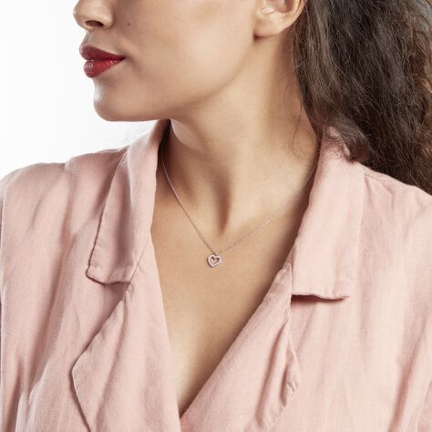 Collier Quintin Argent Oxyde De Zirconium - Colliers Coeur Femme | Histoire d’Or