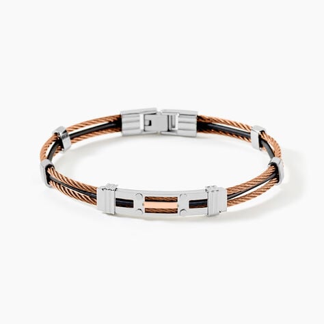 Bracelet Jourdan Corelieae Acier Bicolore - Bracelets Homme | Histoire d&rsquo;Or
