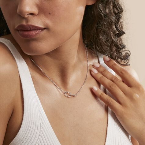 Collier Cherise Argent Blanc - Colliers fantaisie Femme | Histoire d’Or