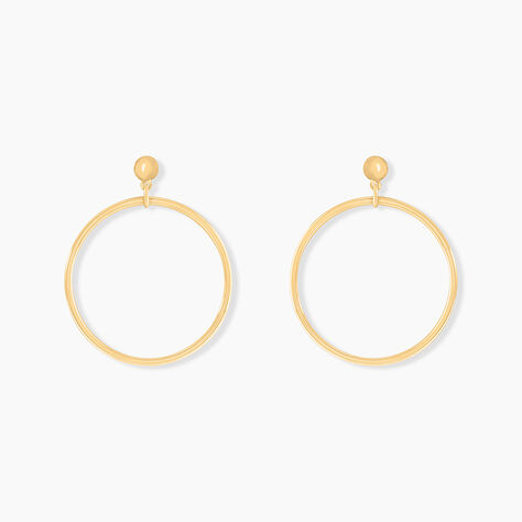 Créoles Tia Geometrique Or Jaune - Boucles d'oreilles créoles Femme | Histoire d’Or