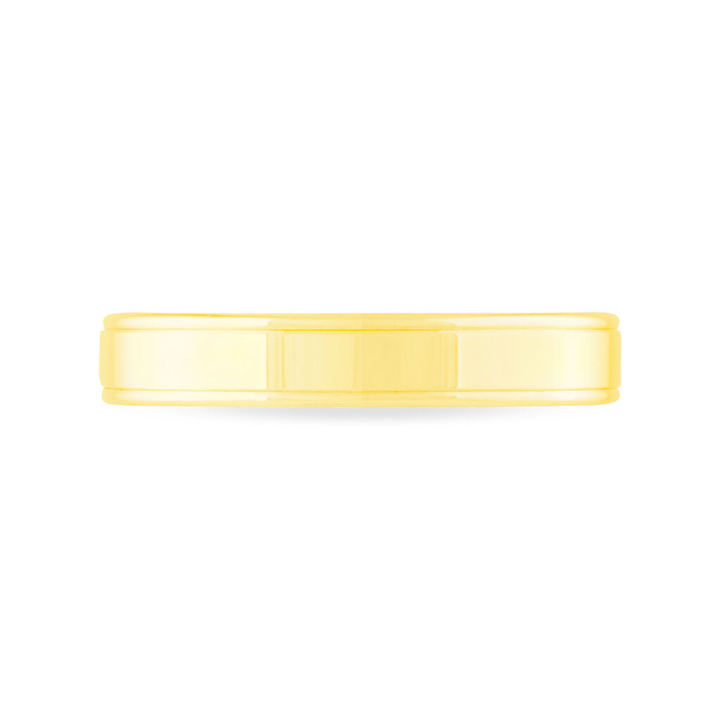 Alliance Beatrice Ruban Plat Or Jaune - Alliances Famille | Histoire d’Or