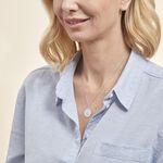 Medaille Or Blanc Hannae - Pendentifs Bapt&ecirc;me Famille | Histoire d&rsquo;Or