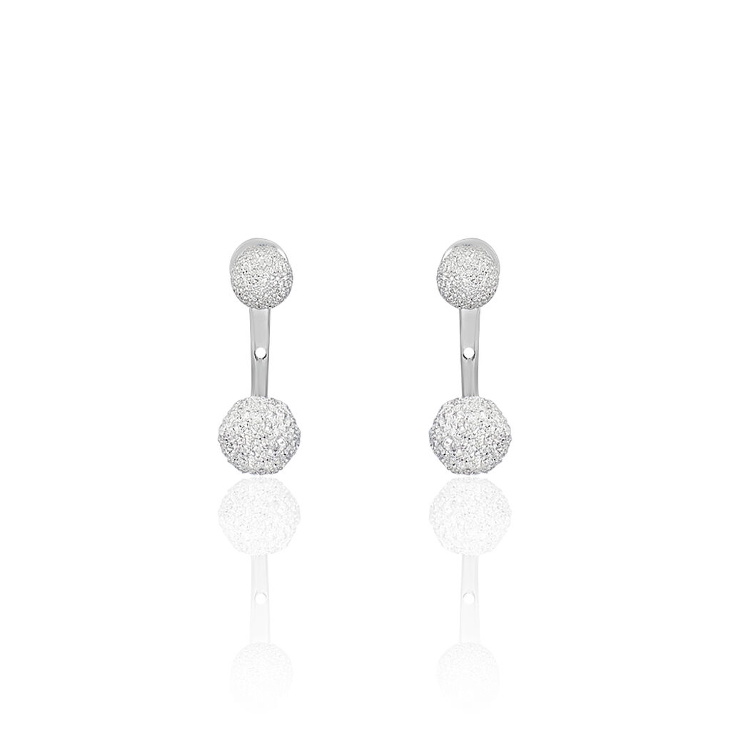 Bijoux D'oreilles Rosely Argent Blanc - Boucles d'oreilles fantaisie Femme | Histoire d’Or