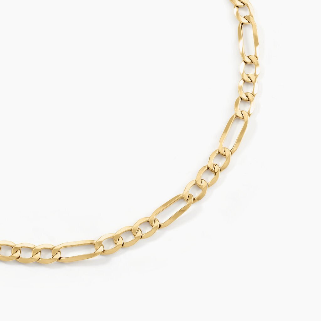 Cha&icirc;ne Cameo Maille Alternee 1/3 Or Jaune - Chaines Homme | Histoire d&rsquo;Or