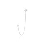 Bijou D'oreille Unitaire Argent Blanc Aulay Oxydes De Zirconium - Boucles d'oreilles fantaisie Femme | Histoire d&rsquo;Or