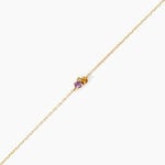 Bracelet Prisme Or Jaune Am&eacute;thyste Citrine P&eacute;ridot - F&ecirc;te des m&egrave;res Femme | Histoire d&rsquo;Or